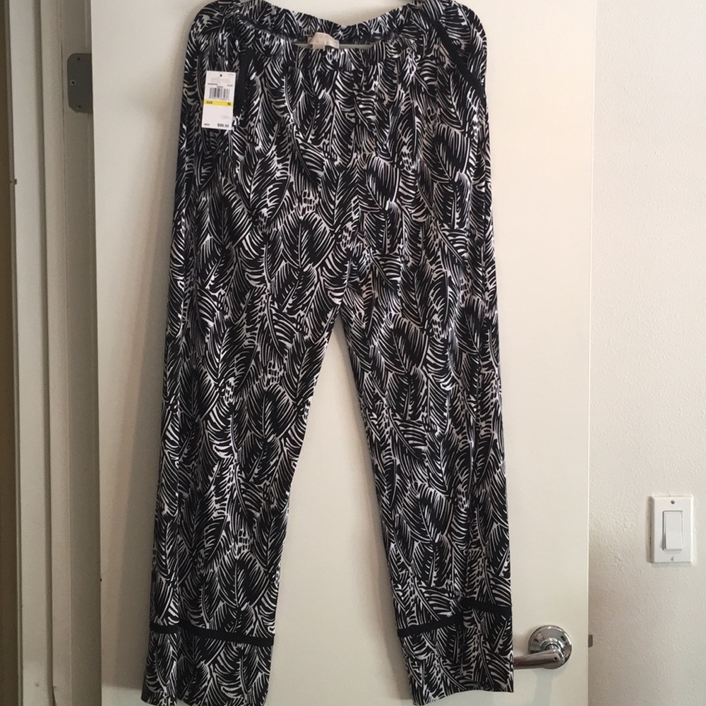 Michael Kors Palm Leaves stretch pants